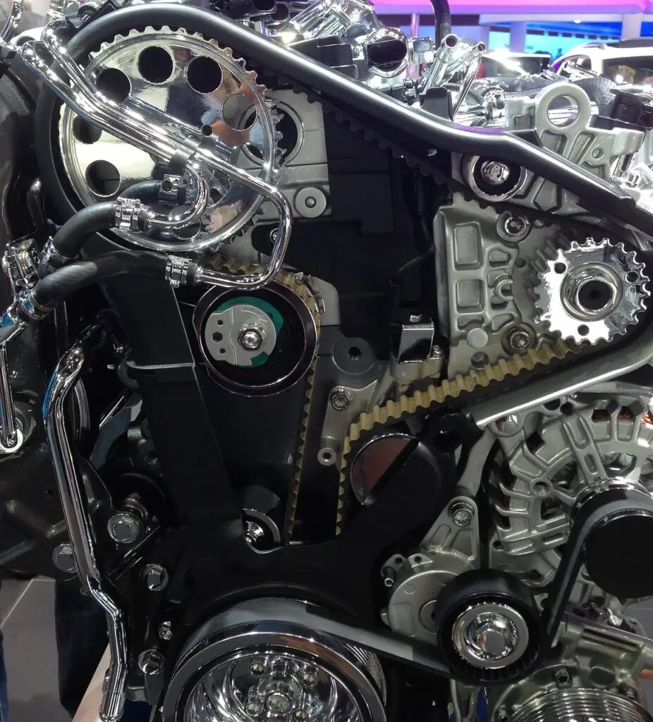 close up image of an engine